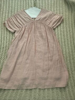 Zara pale pink casual girls dress